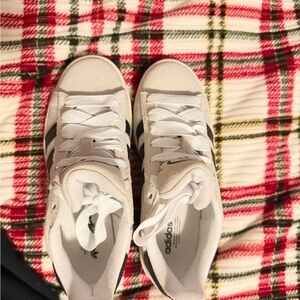 Adidas White Sneakers with Black Accents Brand new